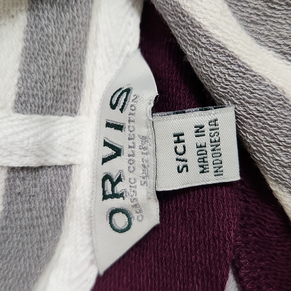 Orvis Classic Collection Striped Raglan Hoodie - Picture 7 of 8